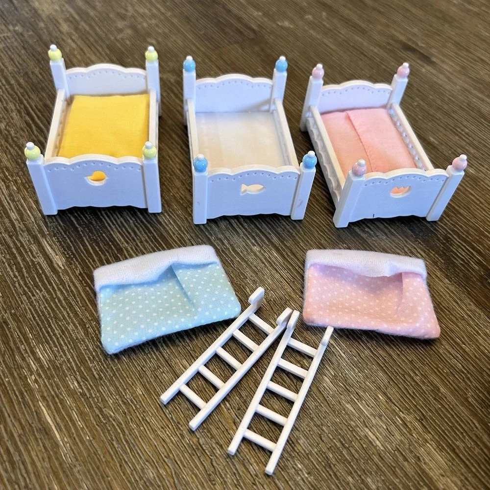Sylvanian Families Dollhouse BEDROOM BUNK BED Furniture Figure Toy Calico Epoch